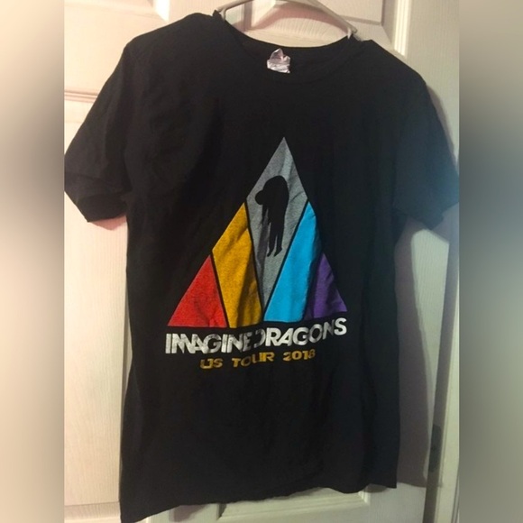 Delta Tops - Imagine Dragons Black 2018 Tour Shirt